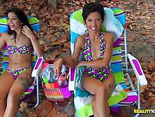 Saucy Latinas Gina Valentina And Ariana Cruz Creating Havoc At T