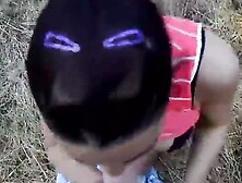 Perfect outdoor blowjob with nasty Shana Lane