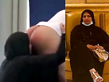 Muslim Milf Bitch Forced To Eat White Ass