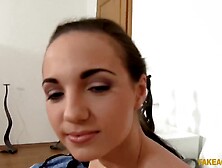 Fake Agent - great haunches, pierced nips, skinny student has a secret bad side