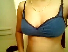 Horny Bhabhi In Blue Bra Gets Naked - Indian Hidden Cams (fake)