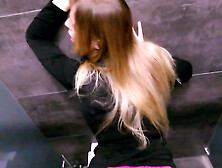 Unlucky Shoplifter Fucked in Mall Toilet - Risky Sex - POV