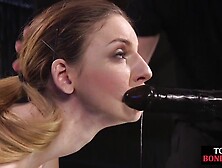 Bigtit submissive dildo fucked by dom