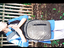 Indian school slut Hindi dropped off at railway station Hindi