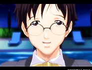 Blonde anime hottie sucking dick in a park