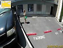 Teen Redhead Sucks A Tow Truck Driver