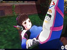 3D Hentai Dva From Overwatch Fucking In The Garden