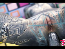 Tattoo lovers HARD POINT OF VIEW SEX - ANAL fuck, gapes, sloppy ORAL SEX, anal cream-pie, female climax