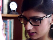 Nerdy Girl Mia Khalifa Seduces Her Classmate And Rides His Cock