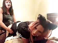 Mistress Pegs Sissy Slut Cat Maid In Hotel