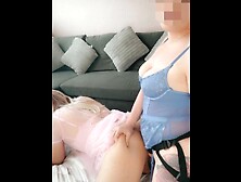 Mistress pegging sissy girl - check out my links for full film