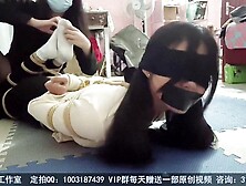 chinese bondage and tickle in white socks