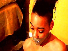 Ebony Gagged