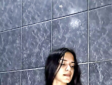 Brazilian Alice Lima Records Herself In The Bathroom At Home While Masturbating