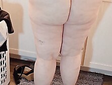 Caught Perverted Plumber Sniffing My Dirty Panty in Bathroom,  and He Ended up Cumming on My Face