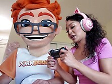 I Pound Sarah Lace’s Trimmed Slit in Doggy style for a Creampie!