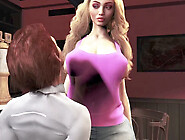 Beautiful blond Teen Shrinks big guy to enlarge her huge boobs - Mini Giantess