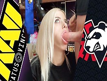 Teen Make Blowjob After A Nasty Defeat On The International - Freya Stein