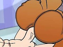 Sandy Cheeks Riding Spongebobs Dick