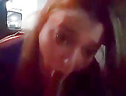 cute bbw sneaking out to suck bbc while husband is inside