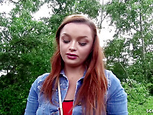 GERMAN SCOUT - REDHEAD TEEN DAPHNE SEDUCE TO FUCK AT FAKE MODEL CASTING - Daphne klyde