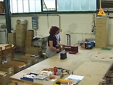 enormous pierced serf with lots of rings in her love tunnel