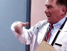 Brooklyn Chase gets doctors cum on tit