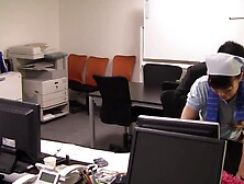 CW0322-Molester a mature cleaning woman the office