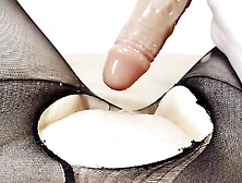 Horny Babe Masturbates Dildo