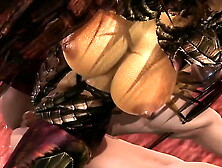 Starcraft - Kerrigan gets creampied - 3D Porn