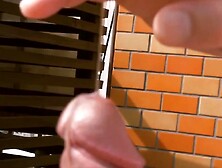 Hunk Hiroya edges his cock before unleashing massive cumshot