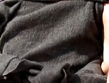 Grandma's Outdoor Sex Adventure - Old Lady Sucks barely legal Stud in Public