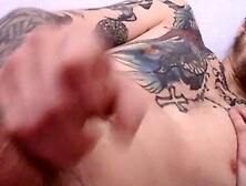 Straight Thugs With Hairy Dicks Jerk Off Together And Cum