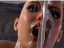 Ai Generated Hypersexual Slut Cum While Sucking and Fucking.