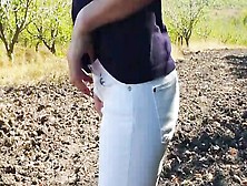 Cumming in my panties even the apple orchard