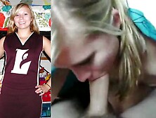 Cheerleader Sucks Her Bf Good