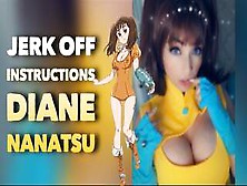 Joi Portugues - Diane Nanatsu Jerk Off Instruction - Cum For Me Baby!!!
