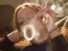 Sarah Smoking Onthe Couch Irl