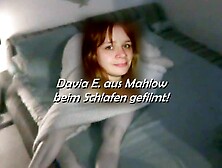 Davia E.  aus Mahlow beim Schlafen gefilmt!