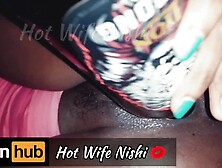 Sri Lankan Alluring Ex-Wife having Fun by Inserting a Beer Bottle to her Twat බියර් බෝතලෙන් ගත්තු සැපක්