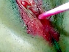 Fucking My Pussy With Red Lip Gloss