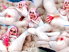 Madame Pinky Shakes Her Gaping Wet Holes