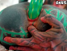 Heavily Ink'd TEEN Self screwing Large Toy
