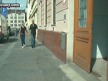 Babe doing deeptroath to old dude