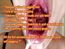 1 Hour Of Juicy Self Gagging One (Demo Version)