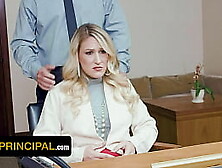 Perv Principal - Concerned Stepmom Charley Hart Convinces The Principal She Has To Teach Sex-Ed