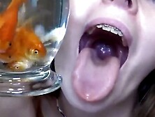 MONSTROUS BEHEMOTH FEASTS ON SCRAWNY MORTAL! WATCH AS GIGANTIC BECKY UNLEASHES HER RAVENOUS APPETITE AND REDUCES HER LITTLE PREY