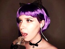 ASMR Neko Licking Mic & Kisses