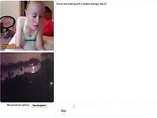 Redhead girl wants the stranger to cum for her on omegle