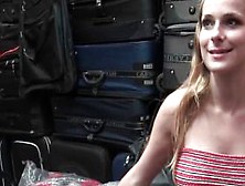 Blonde sweetie having to fuck dick for money